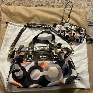 COACH, AUTHENTIC Madison Op Art Satchel No 12932